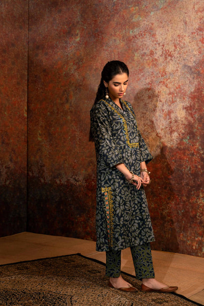 Nishat Linen - 2 Piece - Printed Embroidered Suit - PW23-252