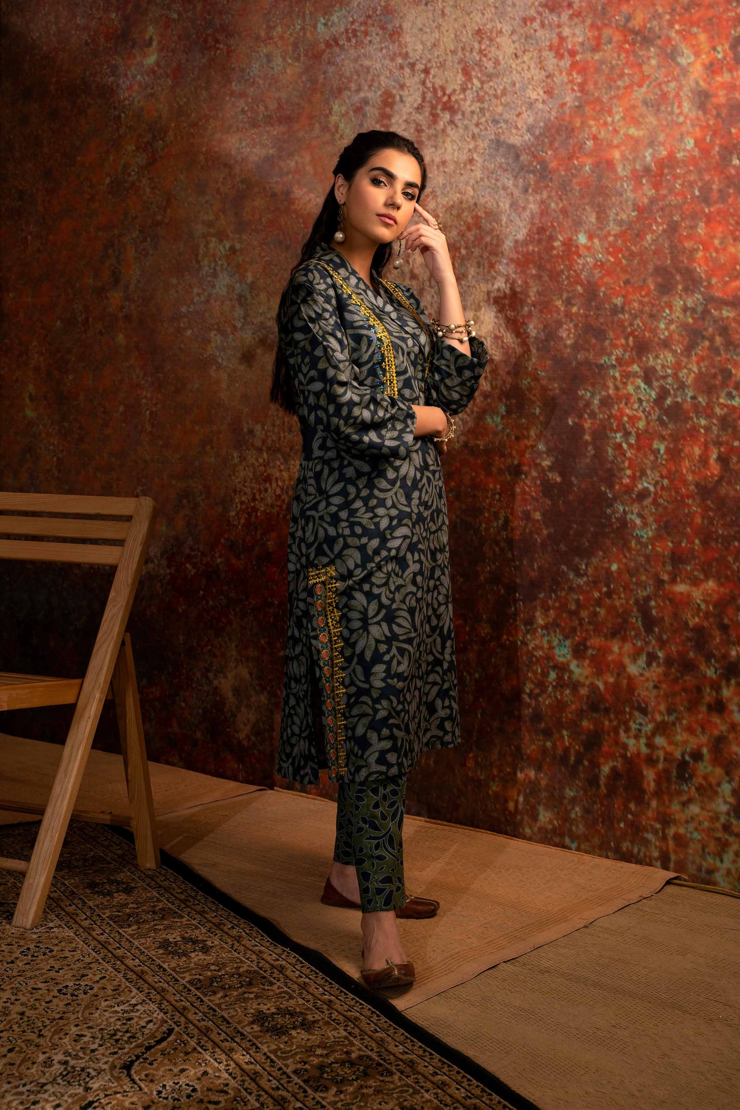Nishat Linen - 2 Piece - Printed Embroidered Suit - PW23-252