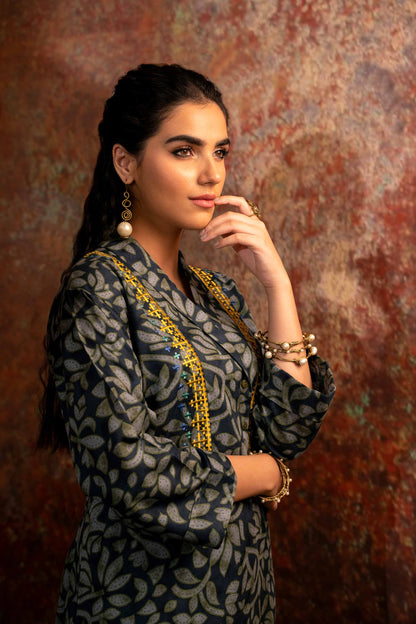 Nishat Linen - 2 Piece - Printed Embroidered Suit - PW23-252