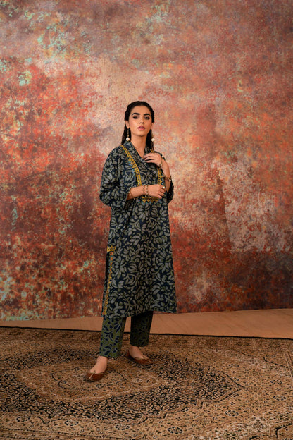 Nishat Linen - 2 Piece - Printed Embroidered Suit - PW23-252