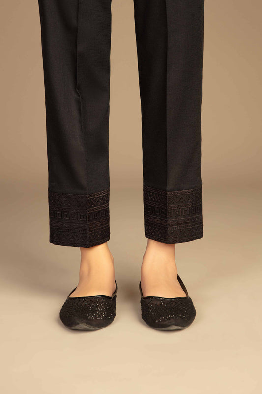 Nishat Linen - Embroidered Trousers - PW23-256