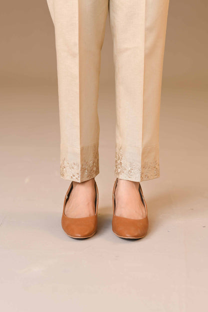 Nishat Linen - Embroidered Trousers - PW23-257