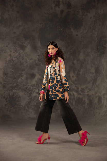Nishat Linen - Printed Jacket - PW23-258