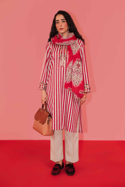 Nishat Linen - 3 Piece - Printed Embroidered Suit - PW23-260