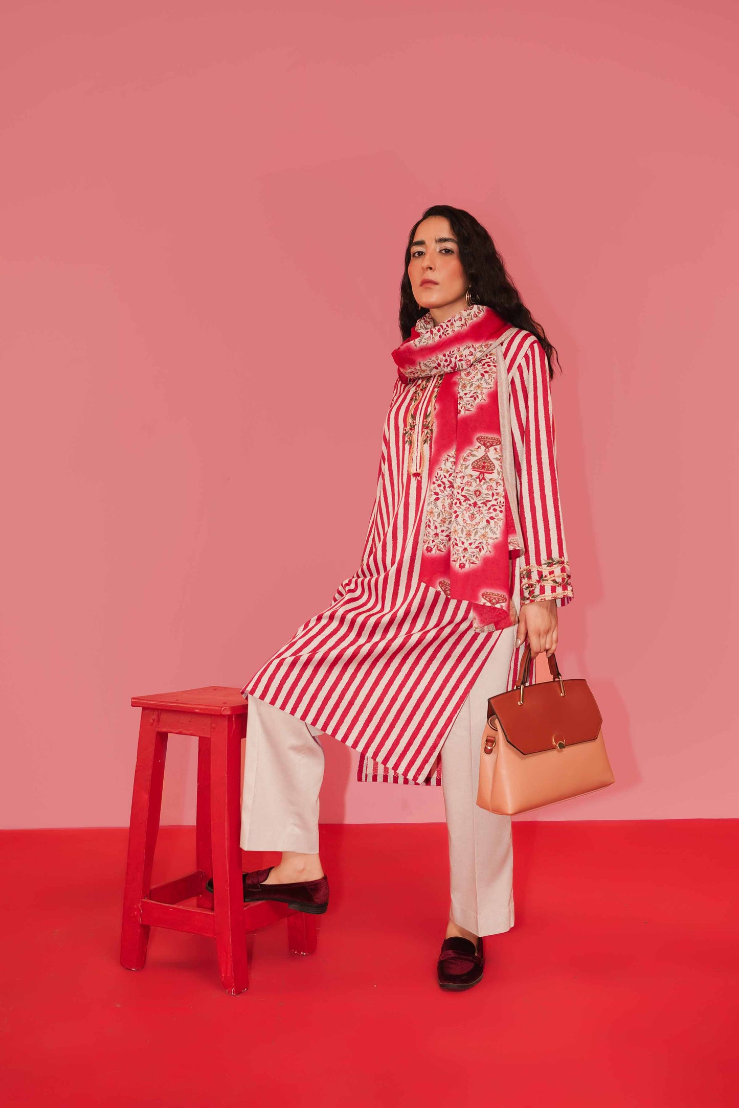 Nishat Linen - 3 Piece - Printed Embroidered Suit - PW23-260