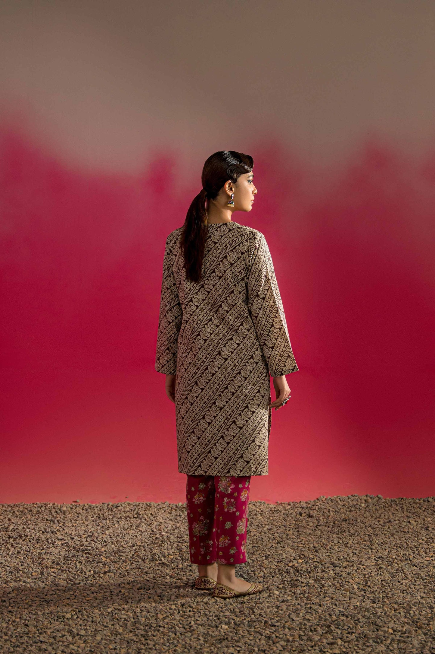 Nishat Linen - 2 Piece - Printed Embroidered Suit - PW23-261