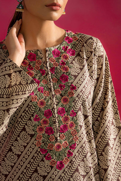Nishat Linen - 2 Piece - Printed Embroidered Suit - PW23-261
