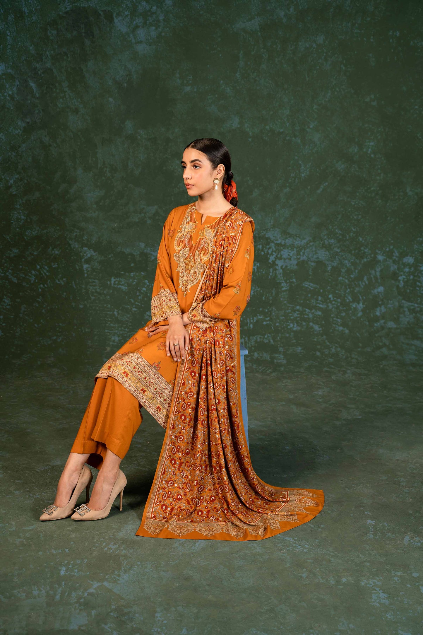 Nishat Linen - 3 Piece - Printed Suit - PW23-263