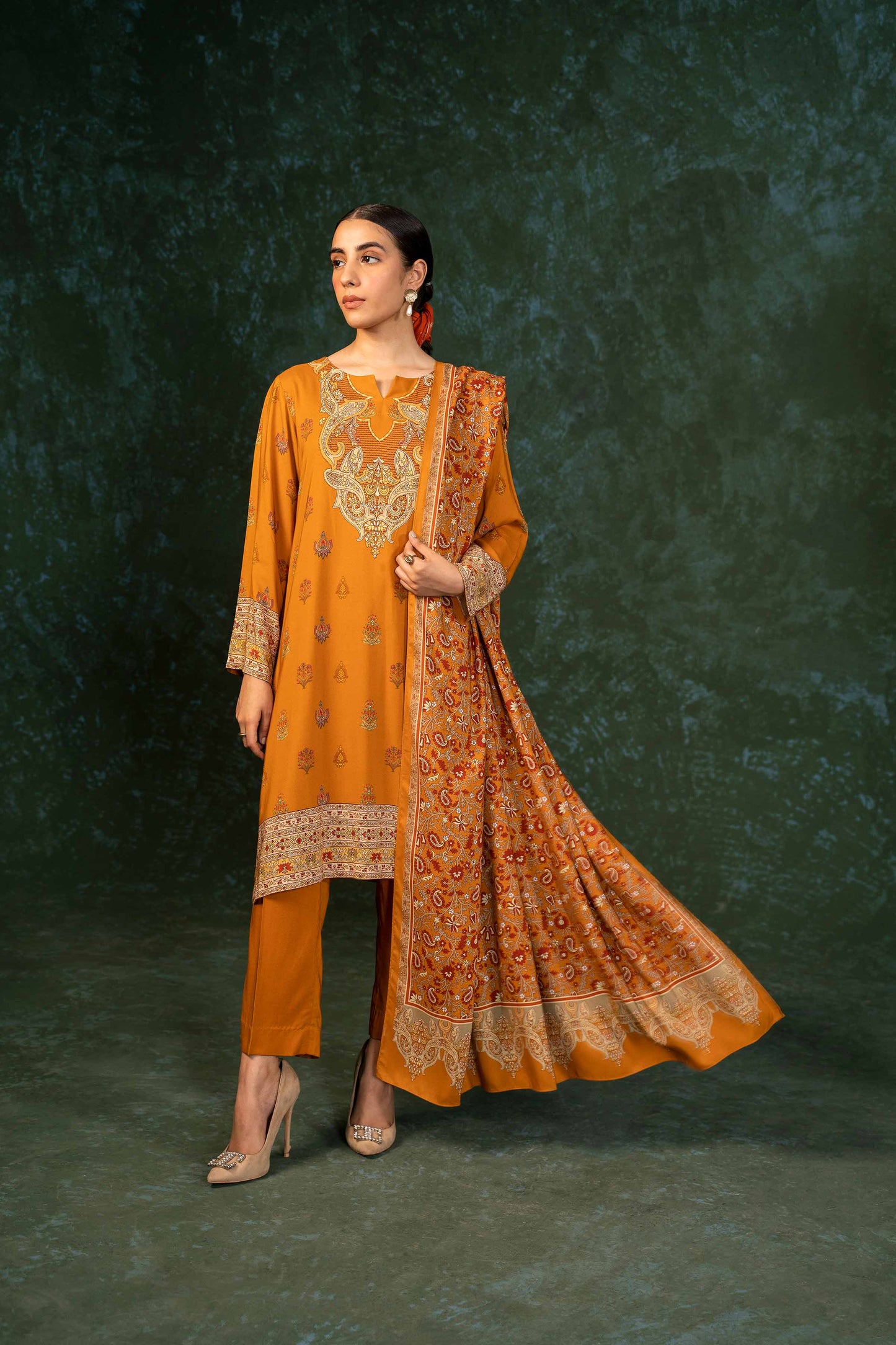 Nishat Linen - 3 Piece - Printed Suit - PW23-263