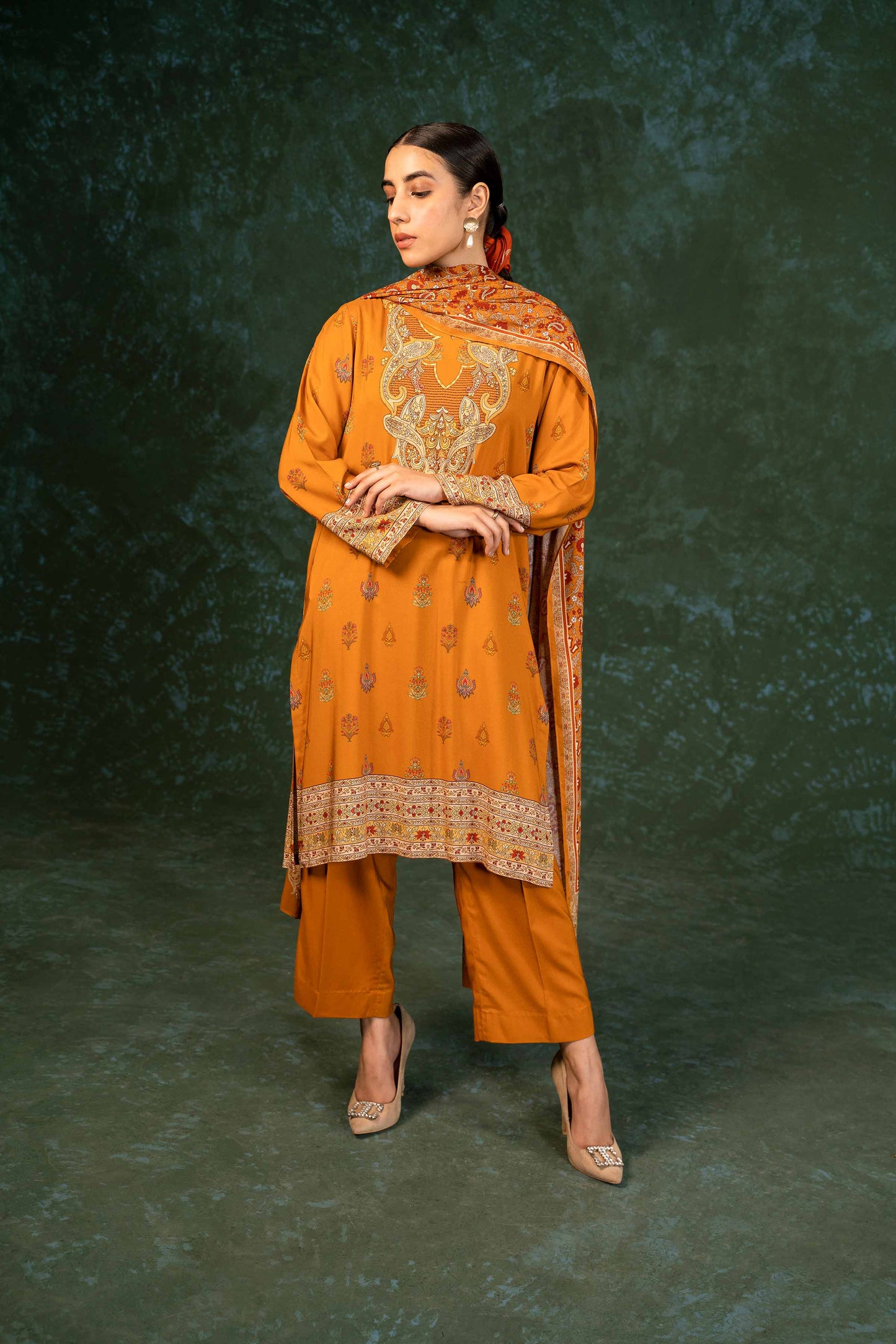 Nishat Linen - 3 Piece - Printed Suit - PW23-263