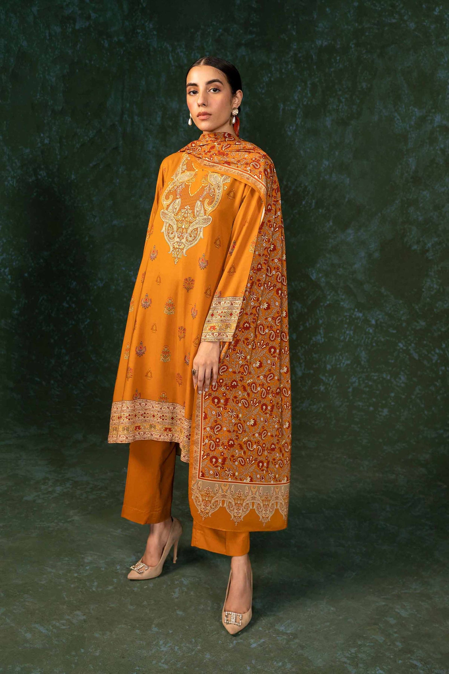 Nishat Linen - 3 Piece - Printed Suit - PW23-263