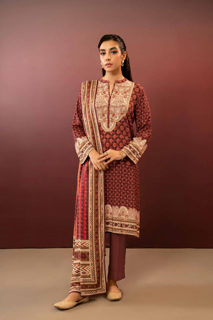 Nishat Linen - 3 Piece - Printed Suit - PW23-265