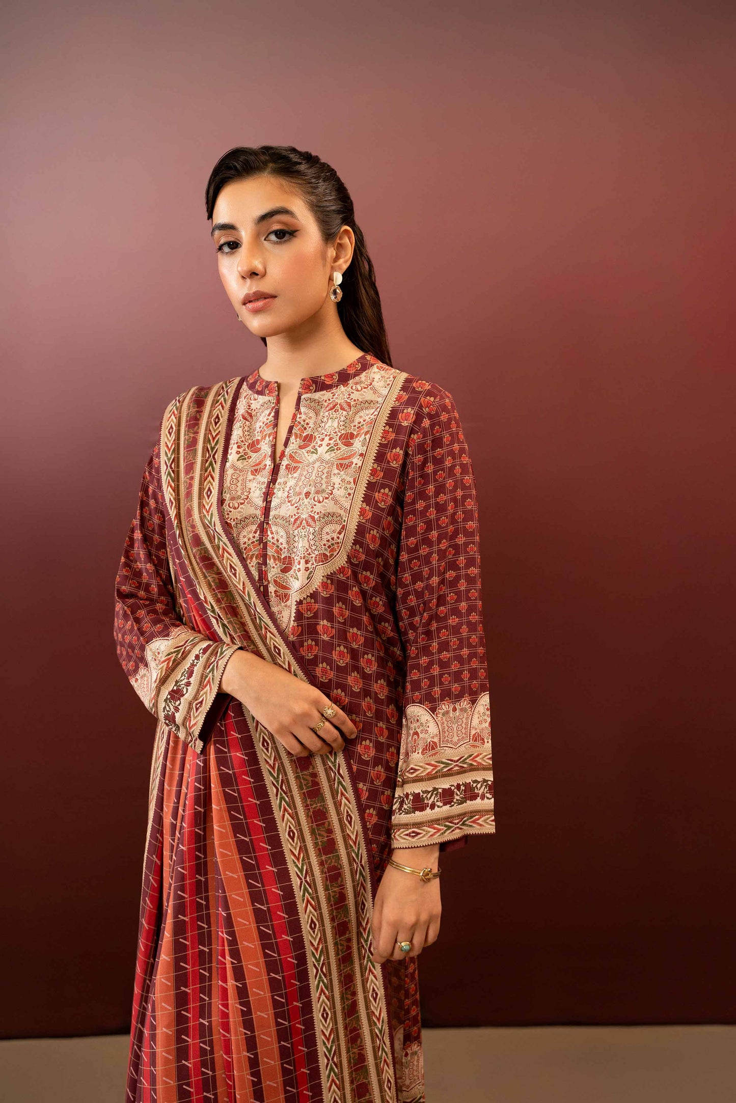 Nishat Linen - 3 Piece - Printed Suit - PW23-265