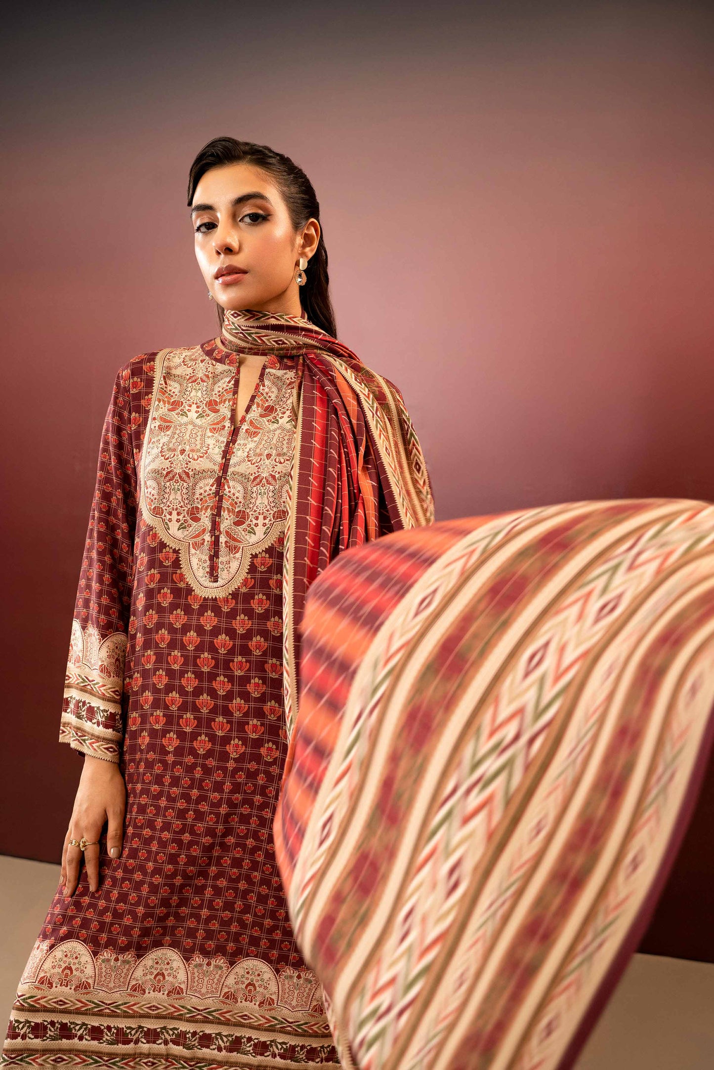 Nishat Linen - 3 Piece - Printed Suit - PW23-265