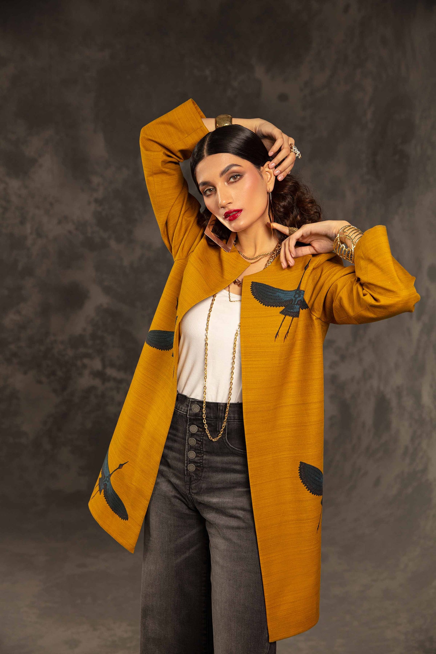 Nishat Linen - Printed Jacket - PW23-266