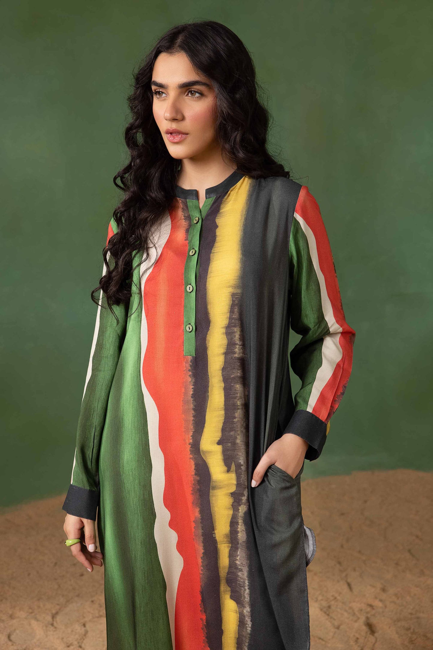 Nishat Linen - Printed Shirt - PW23-267