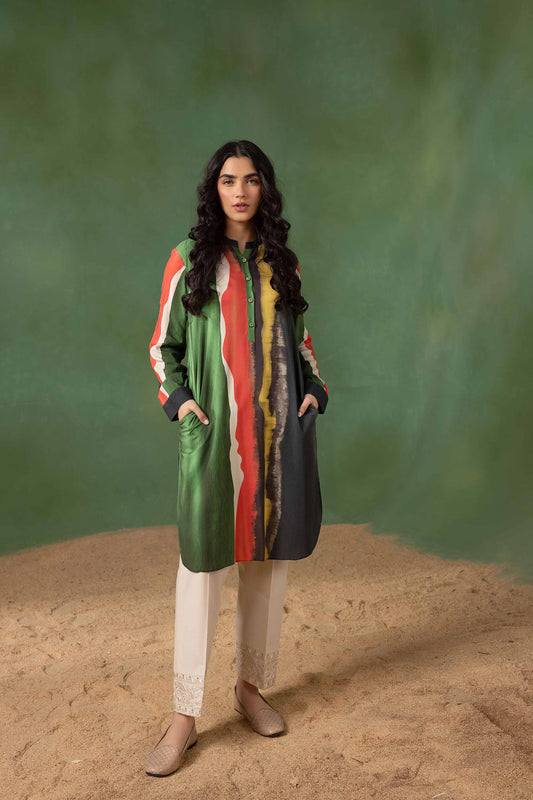 Nishat Linen - Printed Shirt - PW23-267