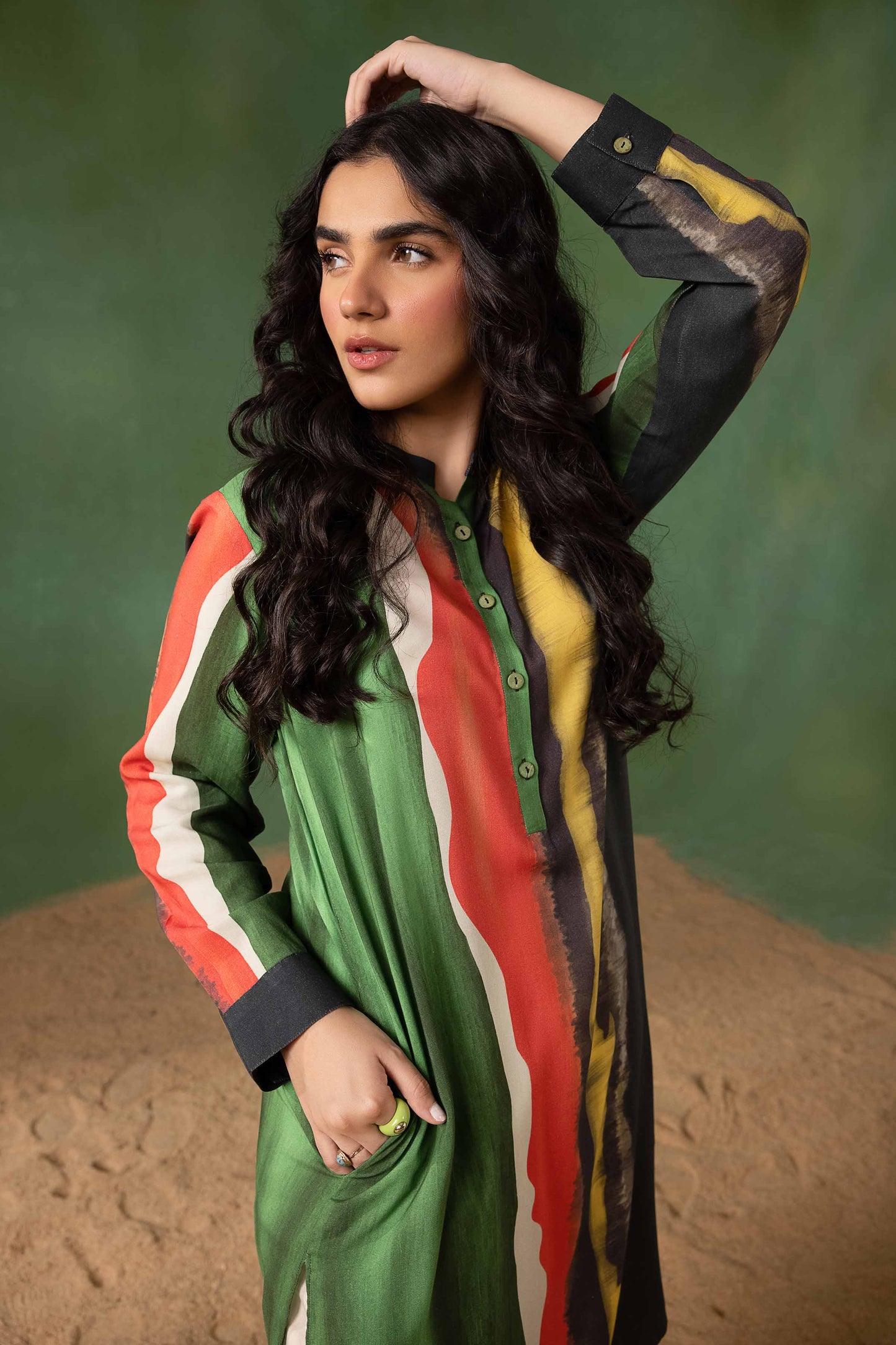 Nishat Linen - Printed Shirt - PW23-267