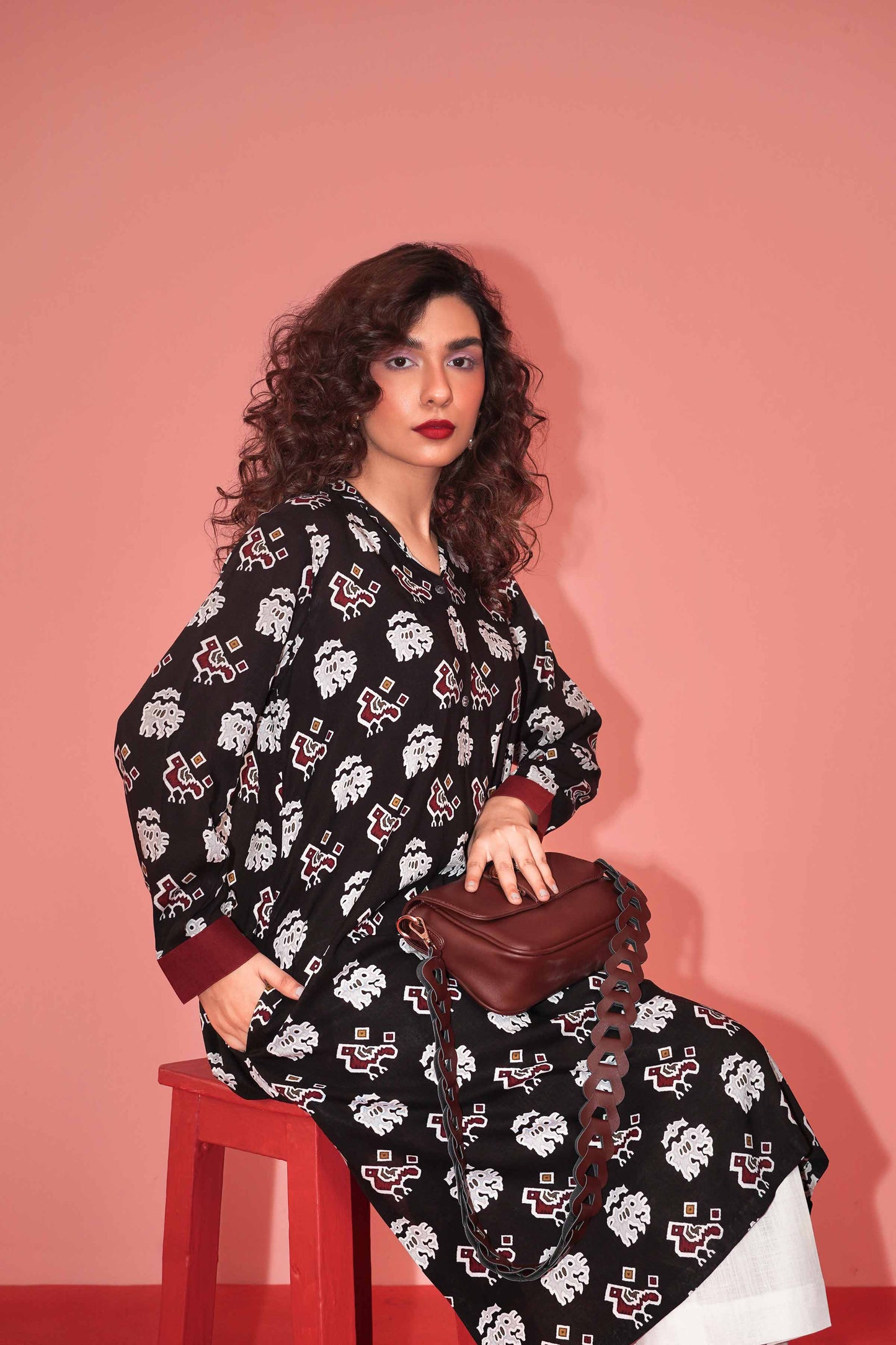 Nishat Linen - Printed Shirt - PW23-269