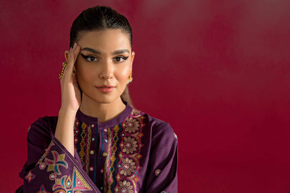 Nishat Linen - 2 Piece - Embroidered Suit - PW23-27