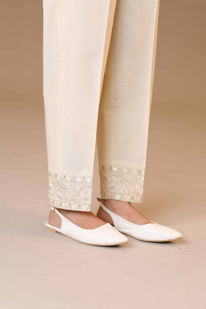 Nishat Linen - Embroidered Trousers - PW23-270