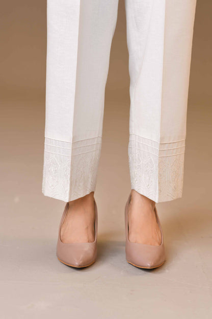 Nishat Linen - Embroidered Trousers - PW23-271