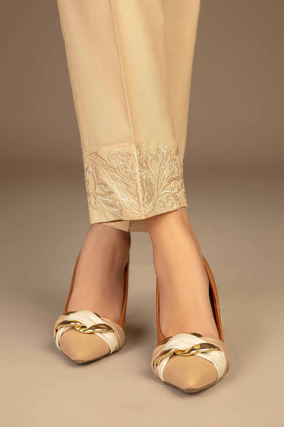 Nishat Linen - Embroidered Trousers - PW23-276