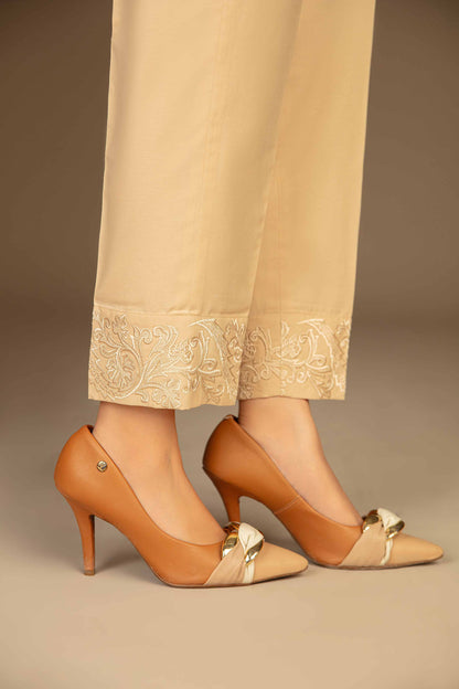 Nishat Linen - Embroidered Trousers - PW23-276