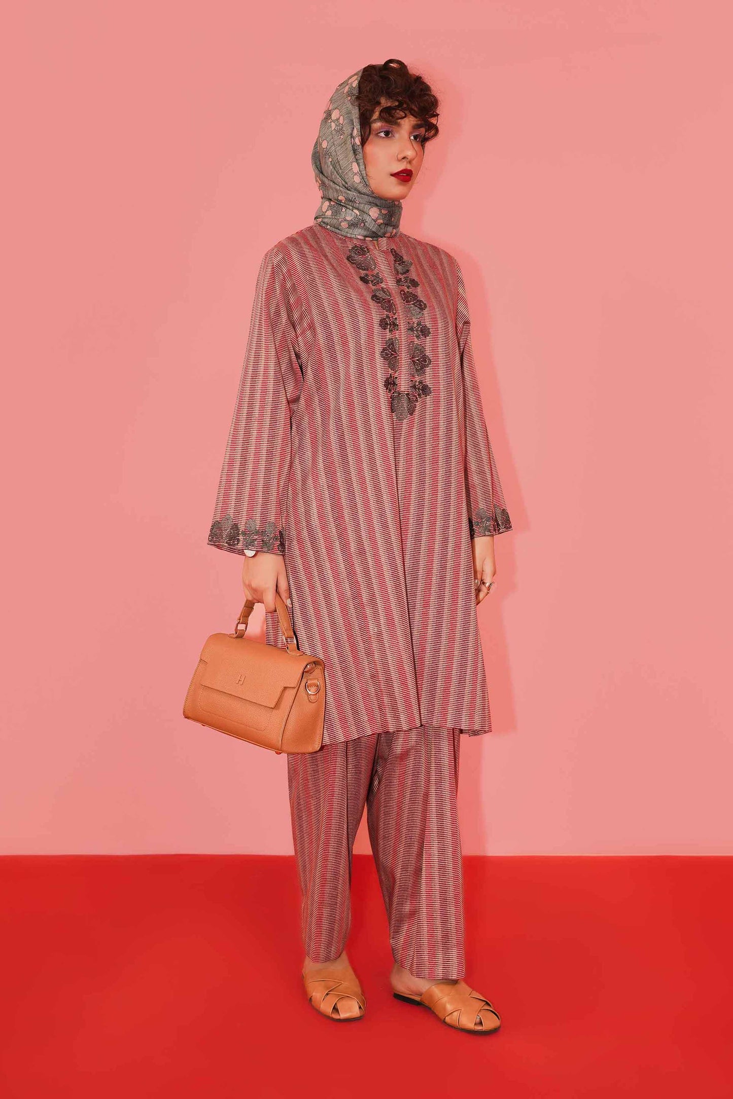 Nishat Linen - 3 Piece - Printed Embroidered Suit - PW23-279