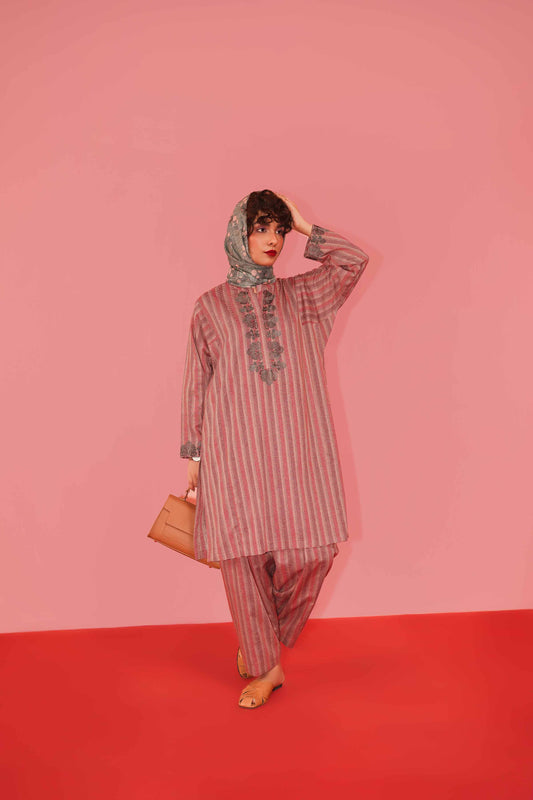 Nishat Linen - 3 Piece - Printed Embroidered Suit - PW23-279