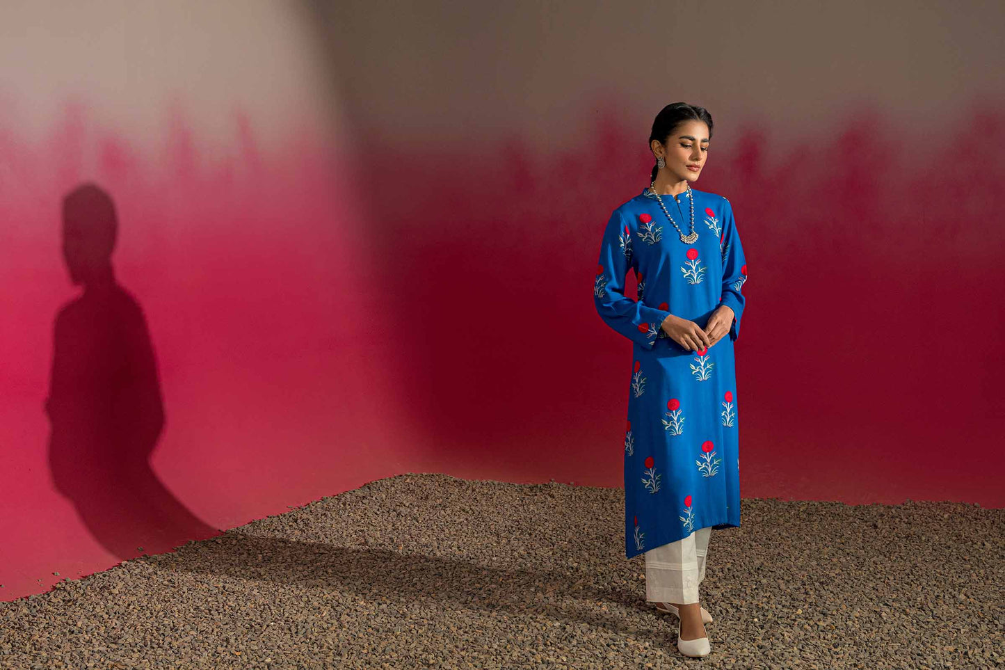 Nishat Linen - Printed Shirt - PW23-282