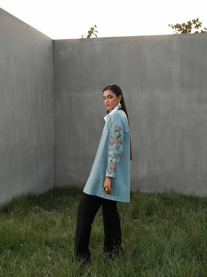 Nishat Linen - Embroidered Jacket - PW23-283
