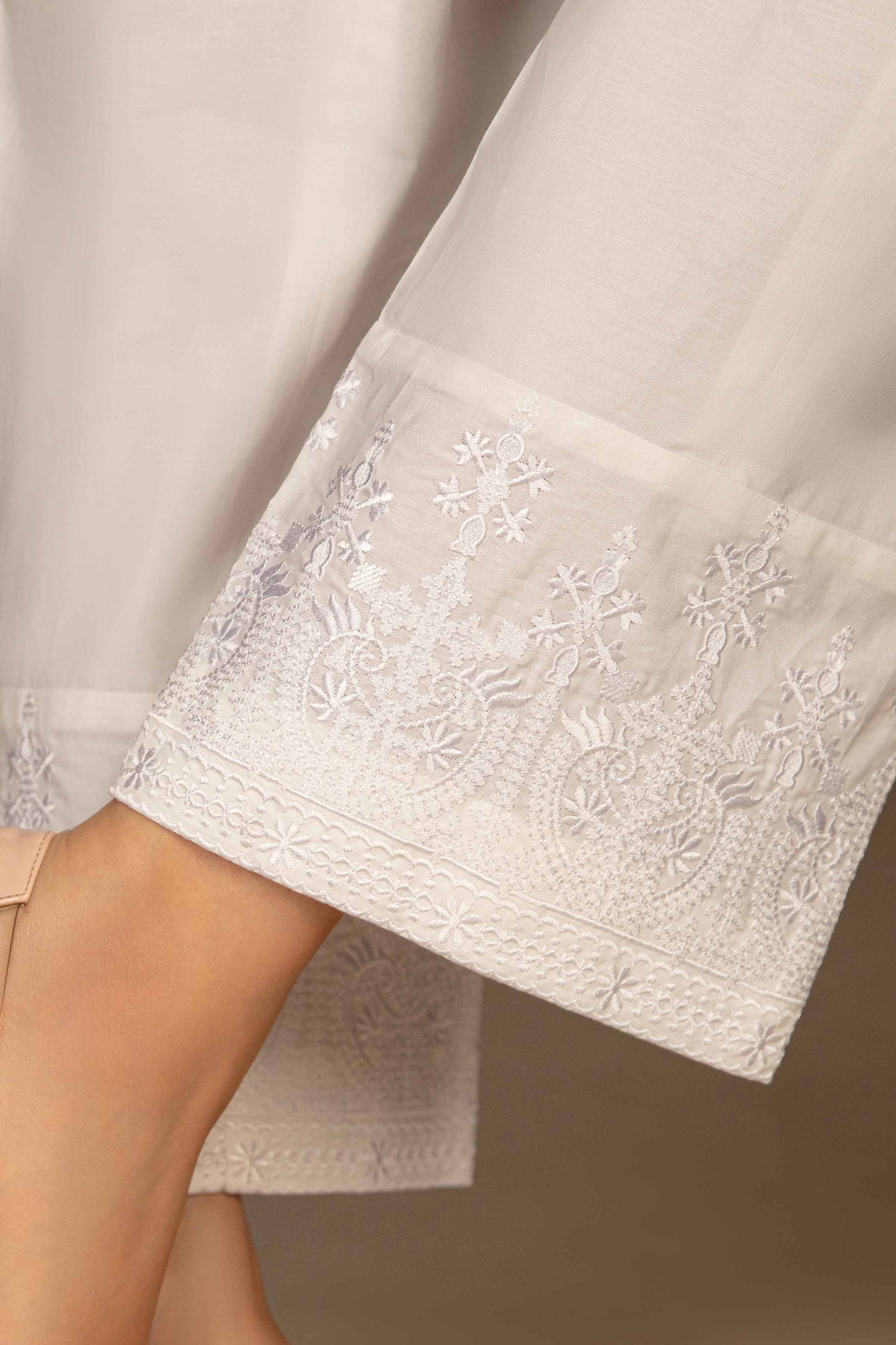 Nishat Linen - Embroidered Trousers - PW23-285