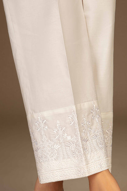 Nishat Linen - Embroidered Trousers - PW23-285