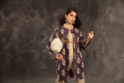 Nishat Linen - Printed Jacket - PW23-286