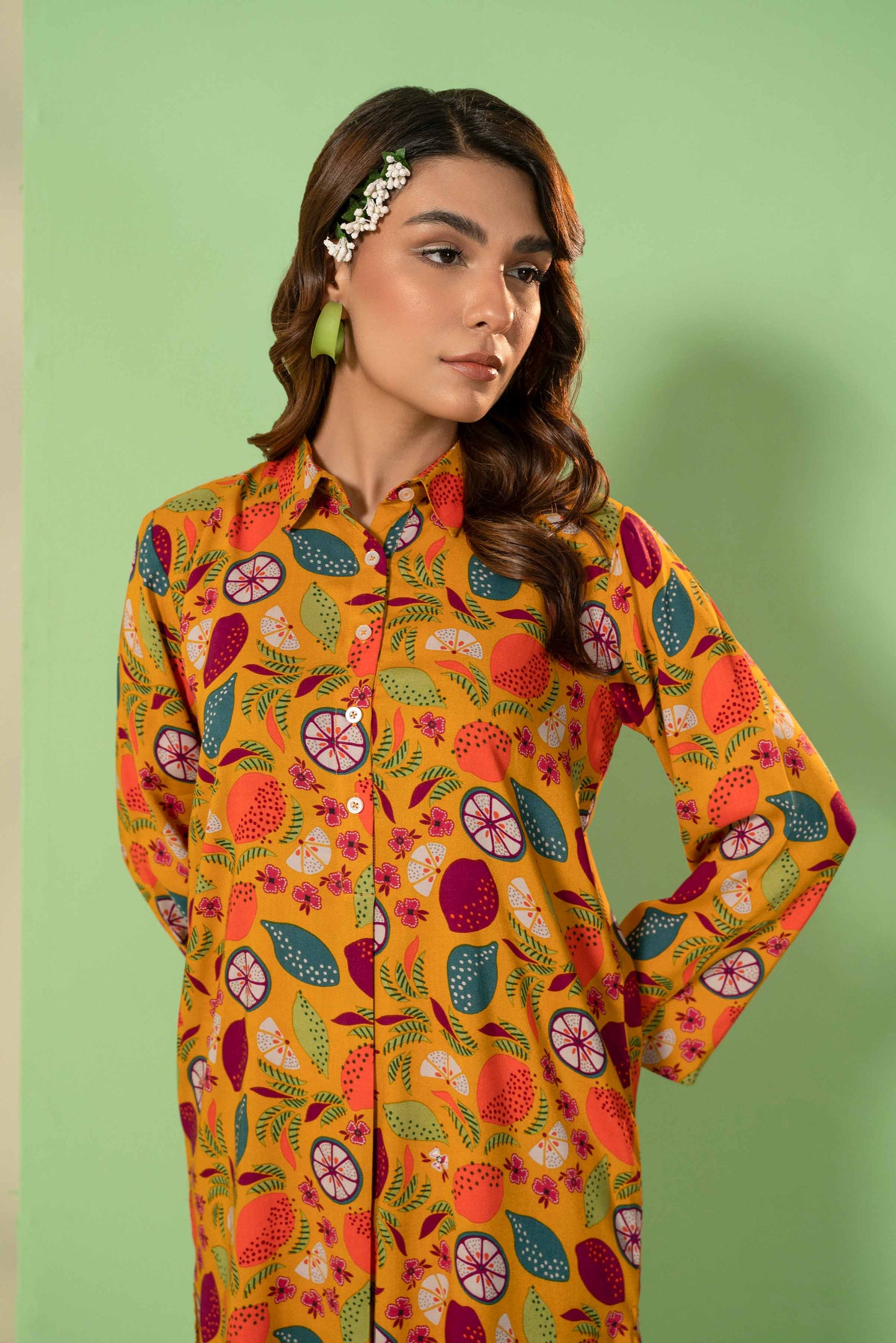 Nishat Linen - Printed Shirt - PW23-287