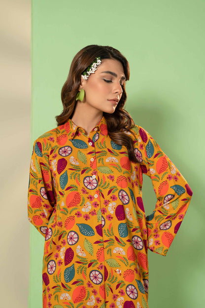 Nishat Linen - Printed Shirt - PW23-287