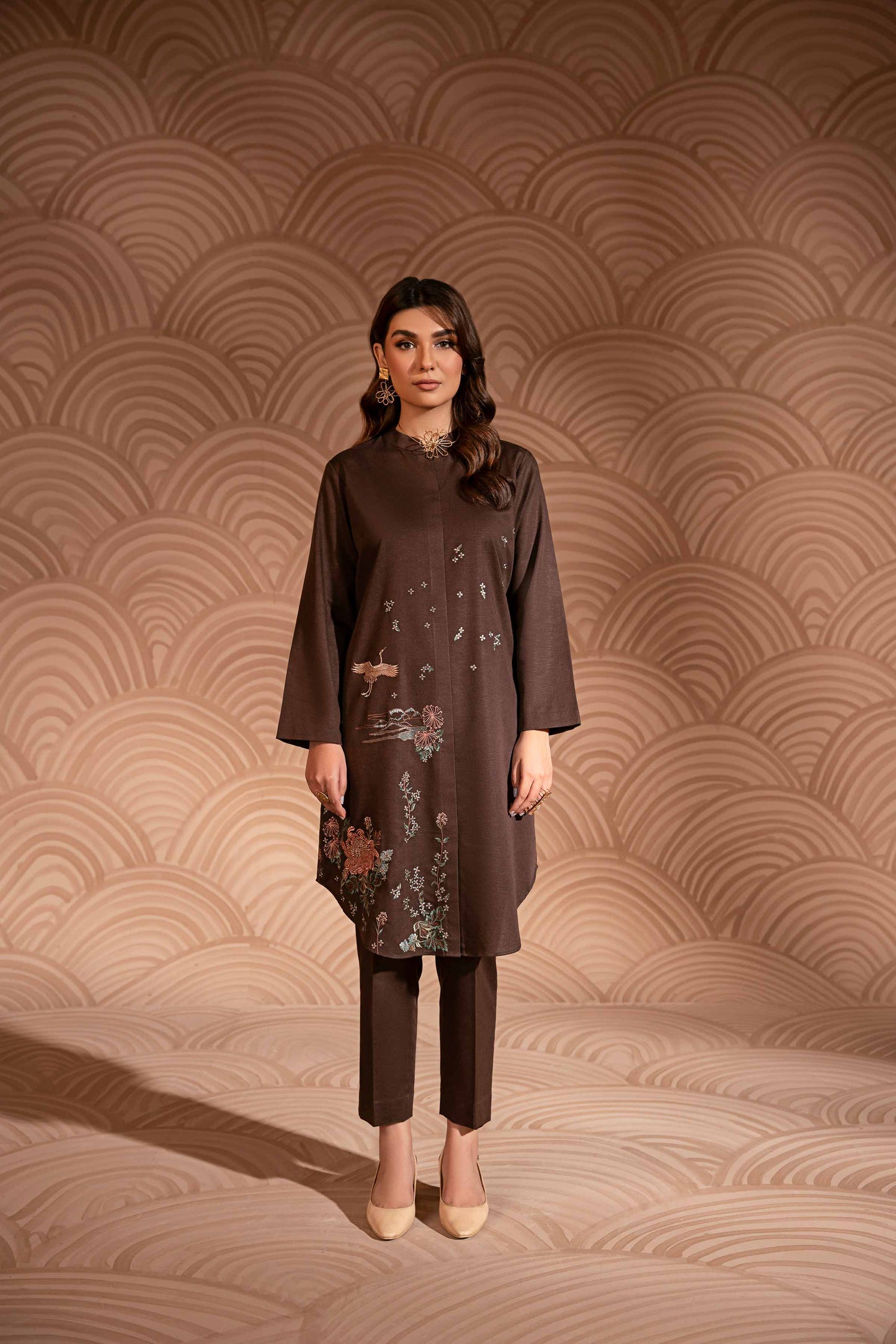 Nishat Linen - 2 Piece - Embroidered Suit - PW23-29