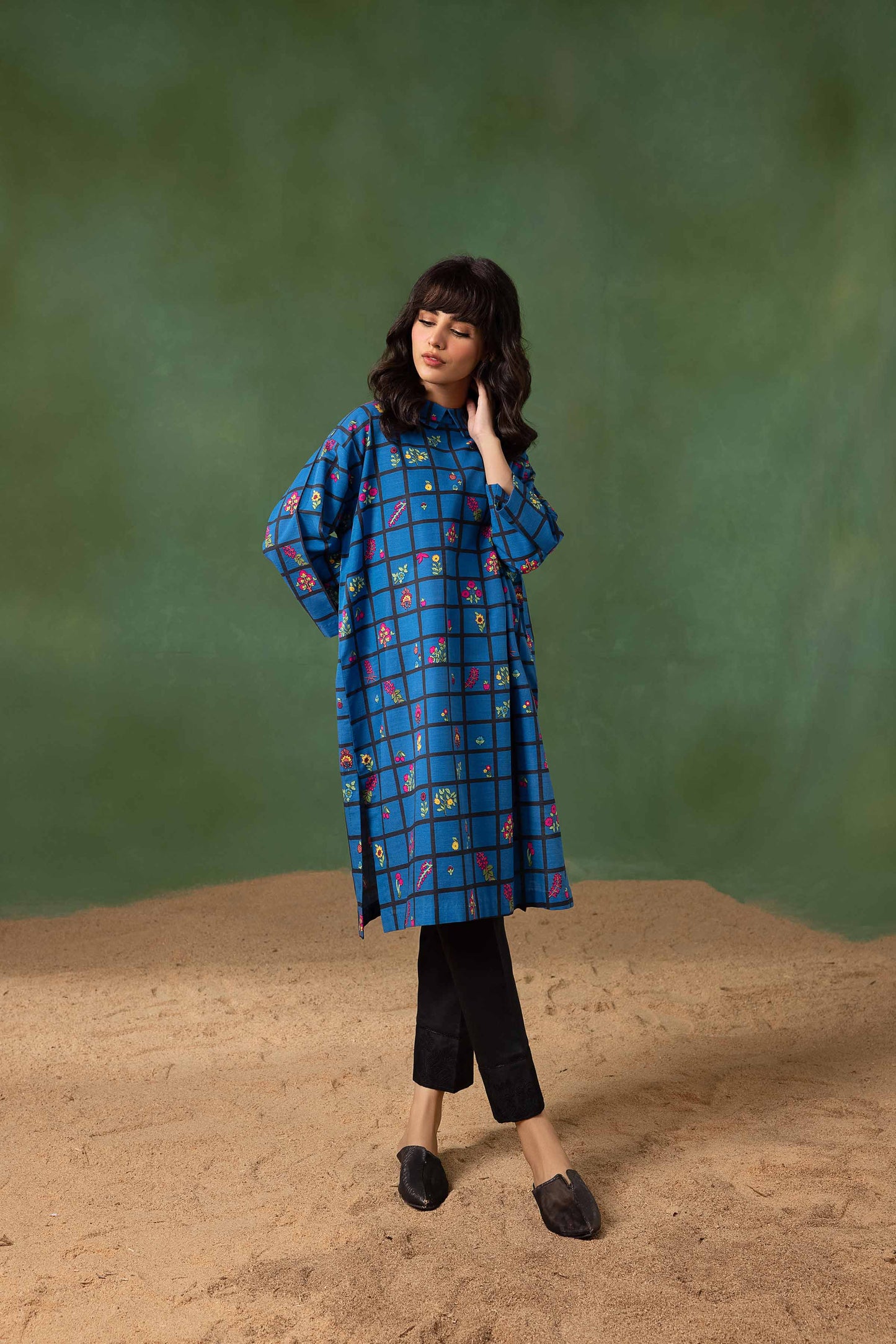 Nishat Linen - Printed Shirt - PW23-296