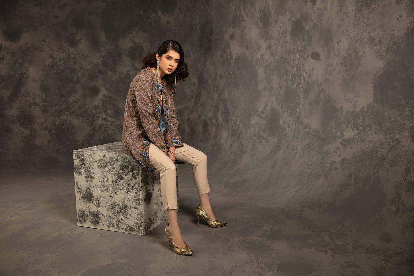 Nishat Linen - Printed Jacket - PW23-297