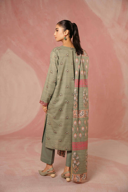 Nishat Linen - 3 Piece - Printed Embroidered Suit - PW23-298