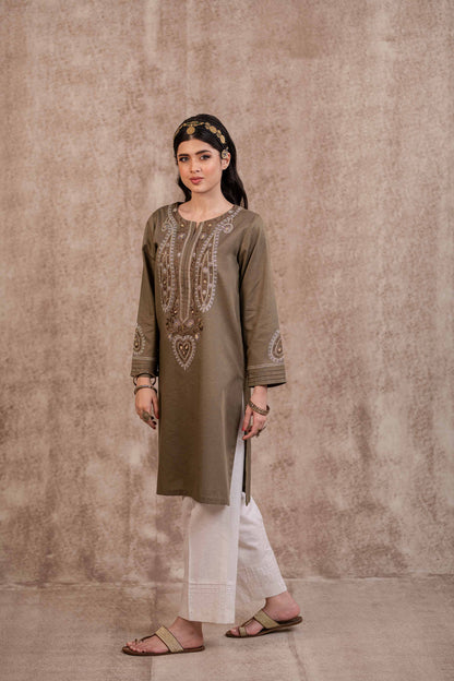 Nishat Linen - Embroidered Shirt - PW23-30
