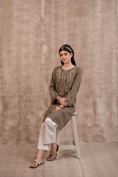 Nishat Linen - Embroidered Shirt - PW23-30