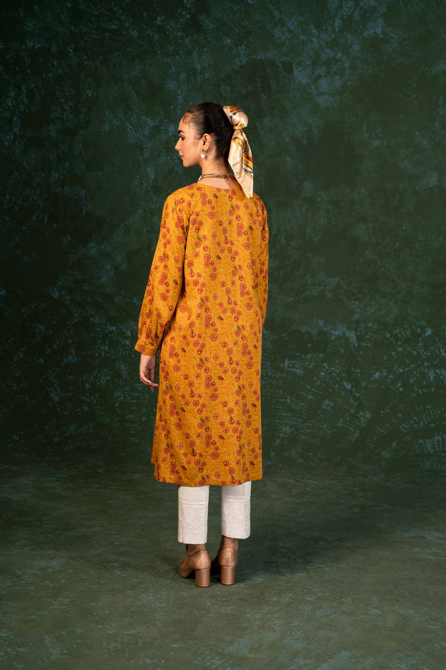 Nishat Linen - Printed Embroidered Shirt - PW23-305