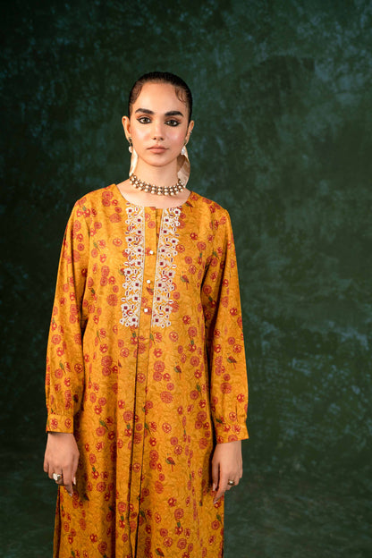 Nishat Linen - Printed Embroidered Shirt - PW23-305
