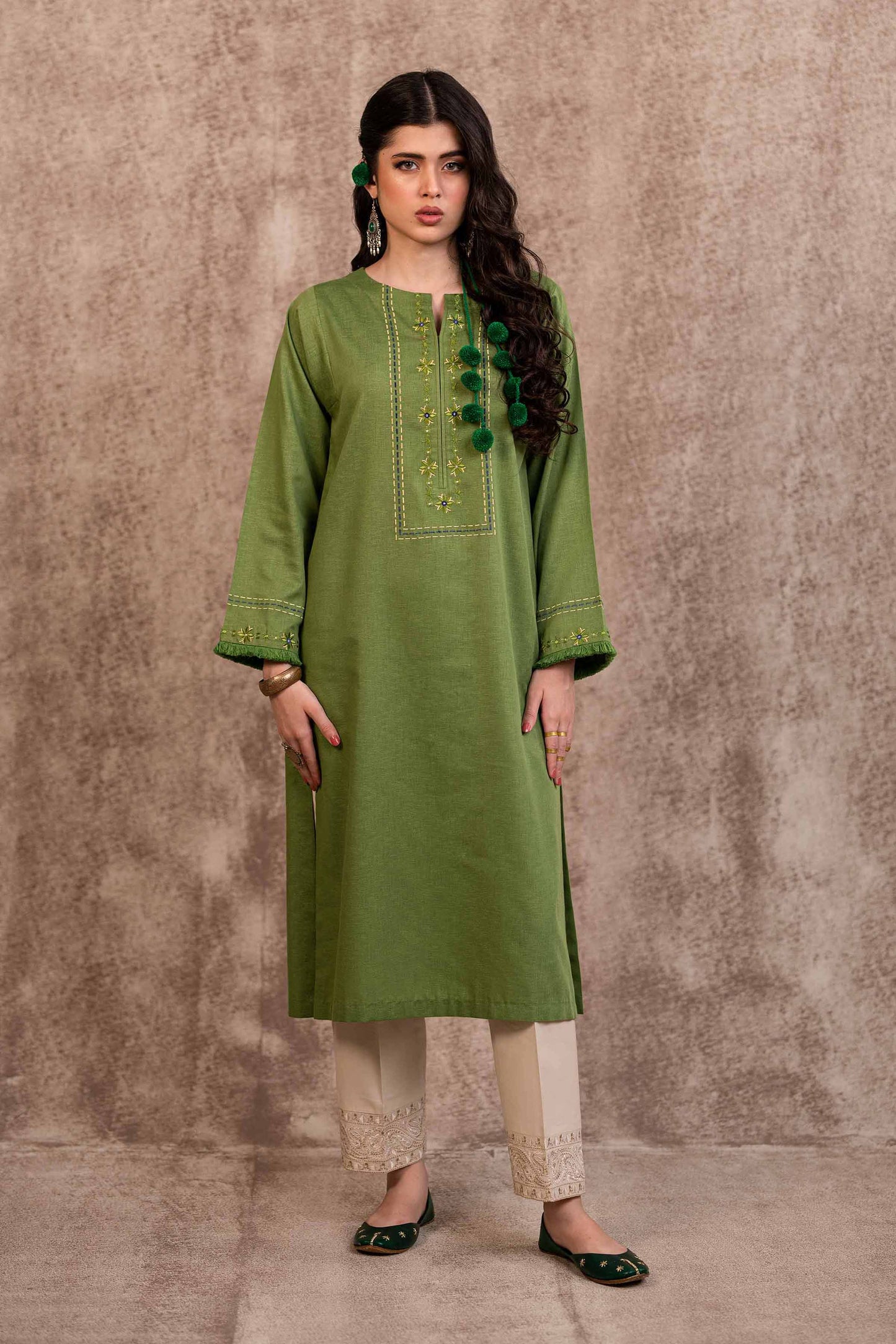 Nishat Linen - Embroidered Shirt - PW23-31