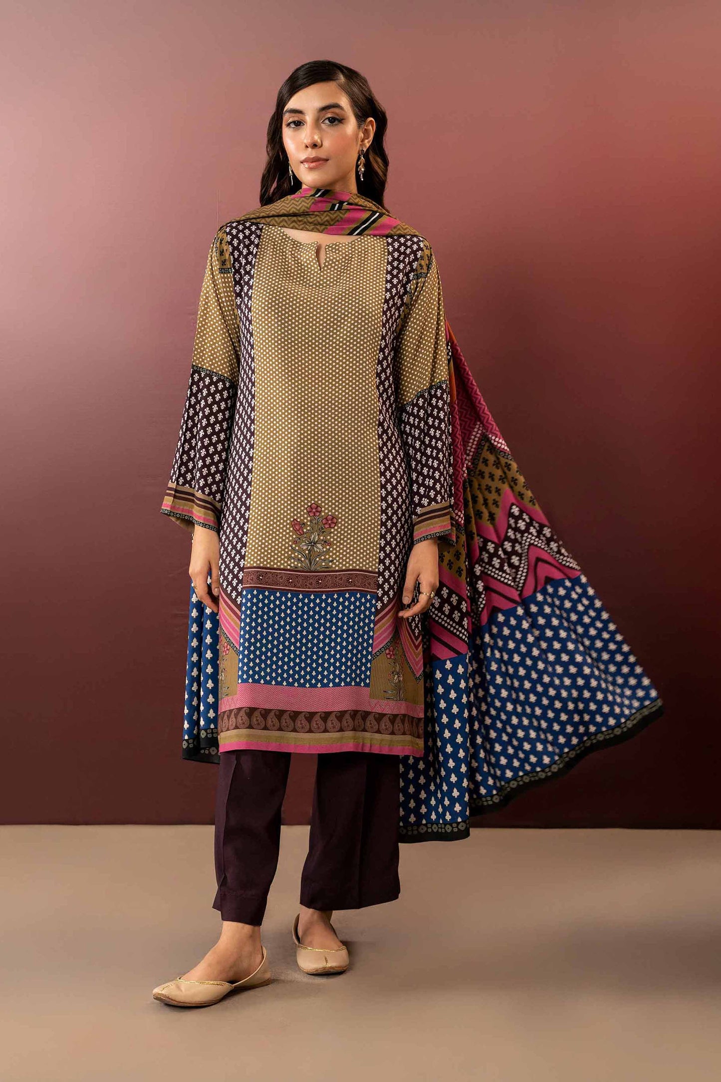 Nishat Linen - 3 Piece - Printed Suit - PW23-316
