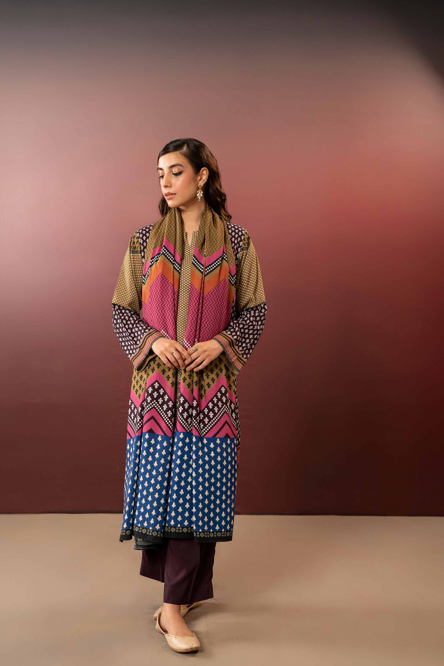 Nishat Linen - 3 Piece - Printed Suit - PW23-316