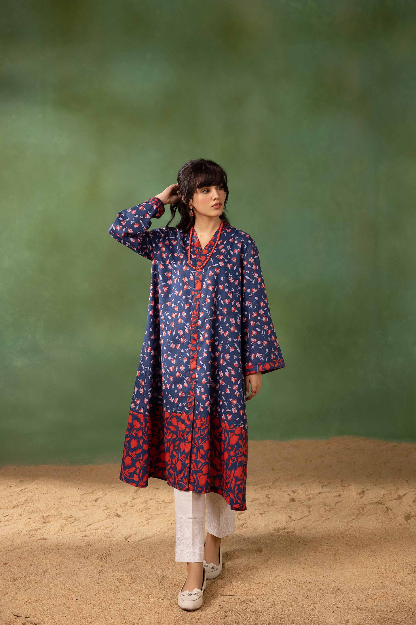 Nishat Linen - Printed Shirt - PW23-320