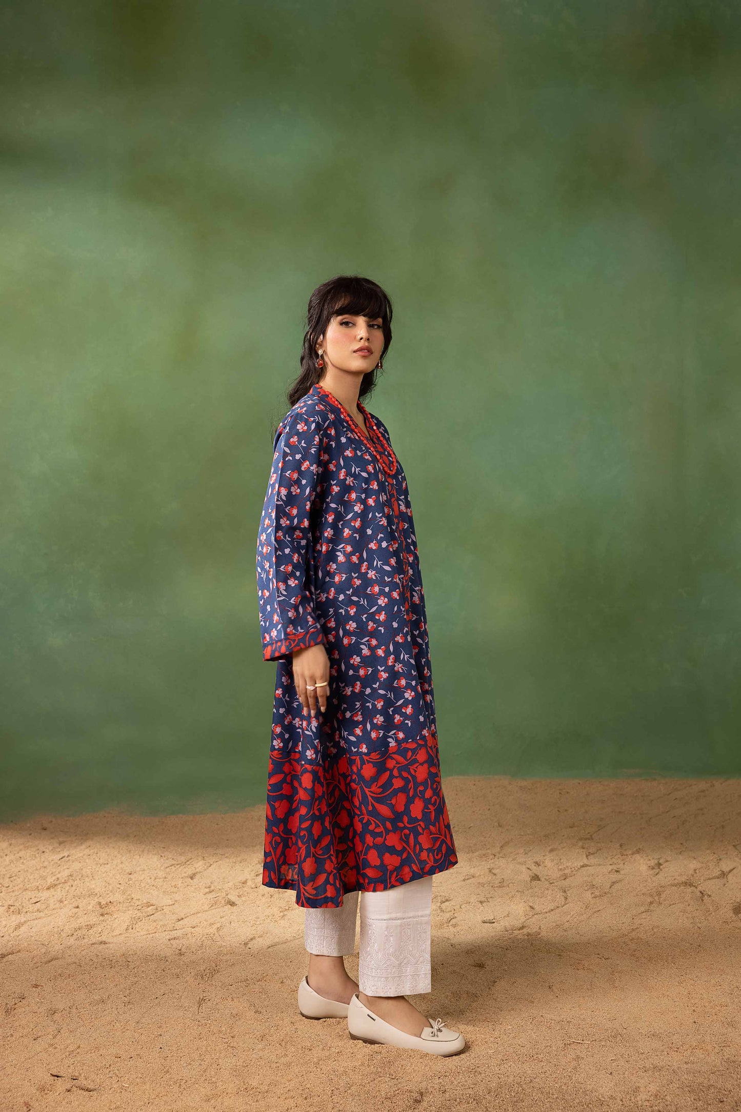 Nishat Linen - Printed Shirt - PW23-320